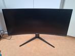 Iiyama G-Master Red Eagle 3440x1440 144Hz Freesync Curved, Iiyama G-master, 101 t/m 150 Hz, In hoogte verstelbaar, Minder dan 1 ms