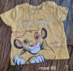 Lion King T-shirt Maat 68, Kinderen en Baby's, Babykleding | Maat 68, Disney, Gebruikt, Jongetje of Meisje, Ophalen of Verzenden