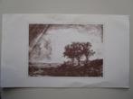 Kaart met tekening Rembrand  4, Verzenden, 1960 tot 1980, Gelopen
