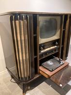 Vintage radio platenspeler tv meubel, Verzamelen, Automaten | Jukeboxen, Ophalen of Verzenden, Zo goed als nieuw