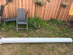 Elektronische zonnescherm met afstandsbediening, Tuin en Terras, Ophalen, Elektrisch, Zo goed als nieuw, 150 tot 300 cm