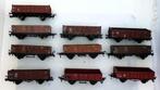 HO 11 open wagens Fleischmann en RocoHet, Gebruikt, Verzenden, Wagon, Fleischmann