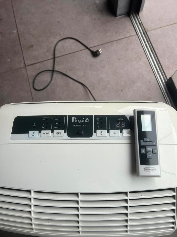 De’Longhi Pinguino PAC N90.B, Witgoed en Apparatuur, Airco's, Zo goed als nieuw, Mobiele airco, Minder dan 60 m³, 3 snelheden of meer