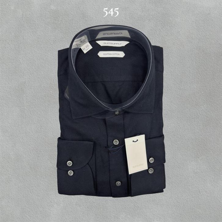 (545) Zwart Suitsupply overhemd - 42 - Nieuw met labels, Kleding | Heren, Overhemden, Nieuw, Halswijdte 41/42 (L), Zwart, Verzenden