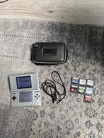 Nintendo DS Phat Zilver + Games, Spelcomputers en Games, Spelcomputers | Nintendo DS, DS Original of Phat, Ophalen of Verzenden