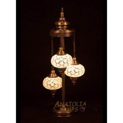 Oosterse Arabische Turkse Marokkaanse tafellamp set 3, Huis en Inrichting, Lampen | Tafellampen, Nieuw, 75 cm of meer, Glas, Metaal