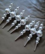 Kerstballen/hangers/pegels zilver L 23 cm, Diversen, Kerst, Ophalen of Verzenden, Zo goed als nieuw