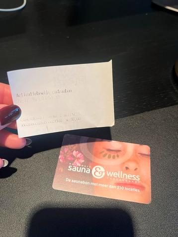 Saunabon waarde €30 geldig tot 22-12-2025 beschikbaar voor biedingen