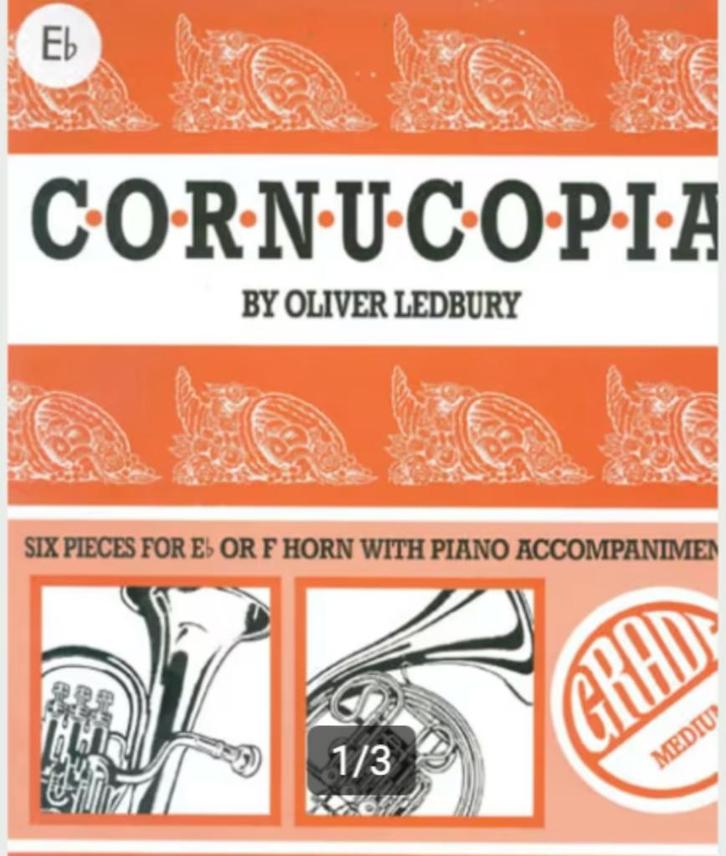 Cornucopia voor Hoorn in Eb/F en piano graad 2/3, Muziek en Instrumenten, Bladmuziek, Nieuw, Les of Cursus, Blues, Piano, Hoorn