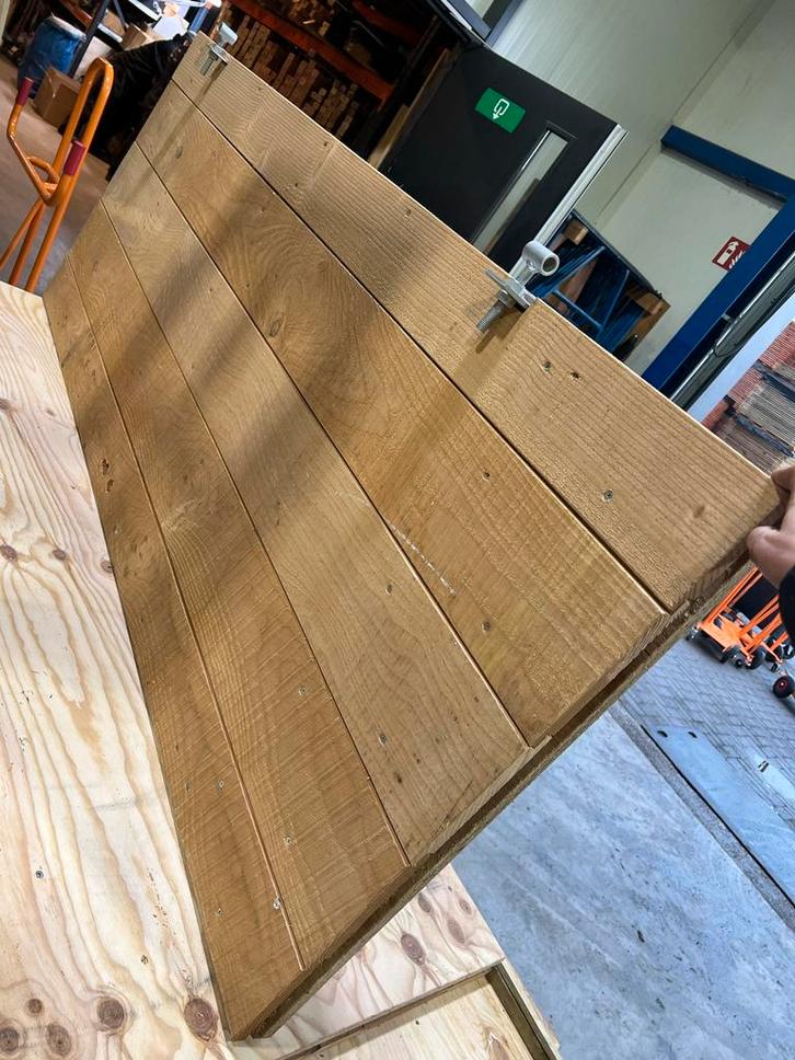 Douglas deur met stalen frame, Doe-het-zelf en Verbouw, Hout en Planken, Nieuw, Overige typen, Overige houtsoorten, Minder dan 200 cm