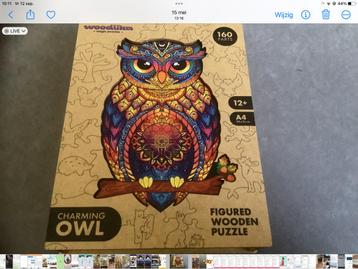 Woodlika charming owl houten legpuzzel 160 stukjes beschikbaar voor biedingen
