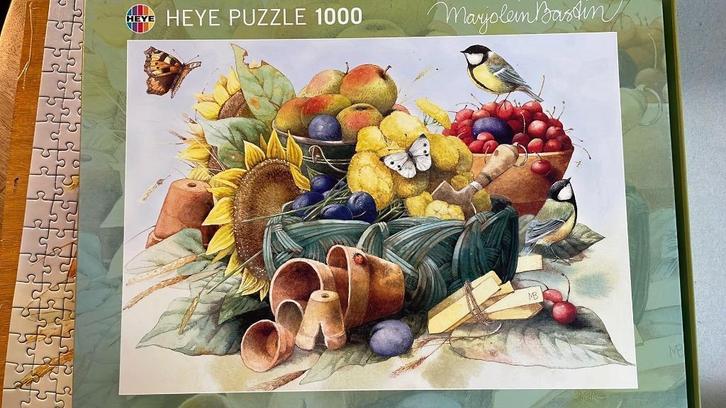 Legpuzzel Marjolein Bastin 1000 stukjes zomer, Hobby en Vrije tijd, Denksport en Puzzels, Zo goed als nieuw, Legpuzzel, 500 t/m 1500 stukjes