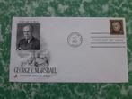 FDC Amerika George C. Marshall 1967, Ophalen of Verzenden, Envelop