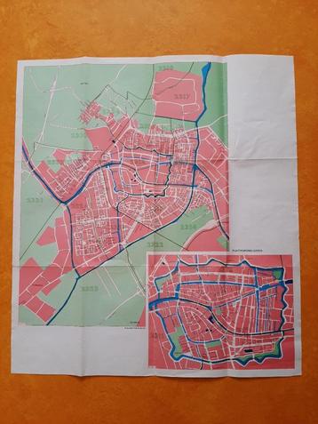 bijzondere plattegrond Leiden (getekend door V. Pelt) jr 60?