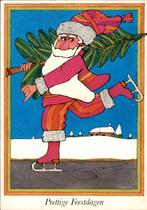 VHK, kerstman met kerstboom, Alfons van Heusden, Verzenden, 1980 tot heden, Gelopen, Feest(dag)