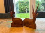 2 Vintage Steenbok Beeldjes - 70 Jaar Oud, Verzamelen, Beelden en Beeldjes, Ophalen of Verzenden, Gebruikt, Dier