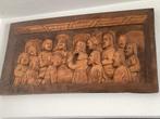 Houten reliëf Laatste Avondmaal, Ophalen of Verzenden