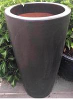 Hoge bloempot 72/39cm terracotta antraciet grijs vorstbest, 25 tot 40 cm, Gebruikt, Rond, Terracotta
