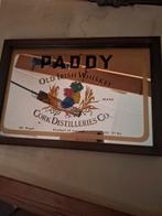 Leuke vintage spiegel met Paddy Whiskey reclame, Ophalen, Rechthoekig, Minder dan 50 cm, Minder dan 100 cm