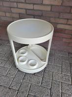 Vintage barcart - space age - Italië - kunststof, 45 tot 60 cm, Rond, Ophalen of Verzenden, Zo goed als nieuw