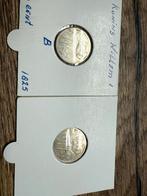 10 cent 1828 en 1828b Willem 1, Ophalen, Setje, Zilver, 10 cent