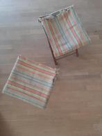 2x vintage viskruk/klapkruk, Ophalen of Verzenden, Gebruikt, Campingstoel