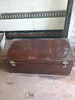 Grote vintage stalen kist, Ophalen, Gebruikt, 50 tot 100 cm, Minder dan 50 cm