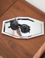 Vintage Mid century Modern Chroom Zilveren Dienblad | 00285, Gebruikt, Ophalen of Verzenden, Nvt, Metaal