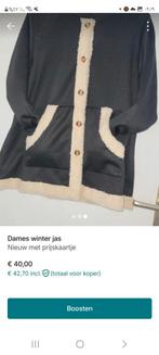 Zwarte Jas met Teddy Voering, Kleding | Dames, Jassen | Winter, Maat 38/40 (M), Zwart, Ophalen of Verzenden, Zo goed als nieuw