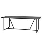 Eettafel Essen zwart met metalen frame, Huis en Inrichting, Ophalen, Gebruikt, 200 cm of meer, 50 tot 100 cm