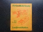 LUCIFERS doosjes ETIKETTEN 1945 - 1967 naslagwerk, Verzamelen, Rookartikelen, Aanstekers en Luciferdoosjes, Ophalen of Verzenden