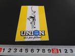 sticker UNION da's pas fietsen !, Verzamelen, Ophalen, Zo goed als nieuw, Bedrijf of Vereniging
