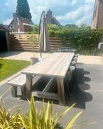 Douglashouten tafel, Tuin en Terras, Ophalen, Zo goed als nieuw, Rechthoekig, Hout