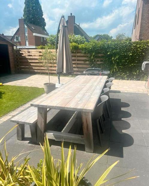 Douglashouten tafel, Tuin en Terras, Tuintafels, Zo goed als nieuw, Rechthoekig, Hout, Ophalen