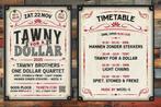 2 tickets Tawny for a Dollar 22-11 Soos Plock, Tickets en Kaartjes, Concerten | Dance, Twee personen, November