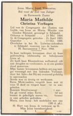 zr. Christina Verhagen 1864 Schijndel + 1944 Schijndel, 80 j, Verzamelen, Verzenden