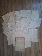 Lot van antieke originele handgeschreven Franse documenten, Ophalen of Verzenden