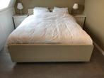 Bed boxspring met Auping matrassen, Ophalen, 210 cm, Tweepersoons, 180 cm