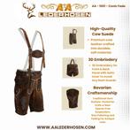 Lederhosen Heren Oktoberfest Trachten Mode Leer Conic Fade, Kleding | Heren, AA Lederhosen, Carnaval, Ophalen of Verzenden, Kleding