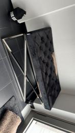 Bankje met zilver, Ophalen of Verzenden, Zo goed als nieuw, 75 cm of meer, 60 cm of meer