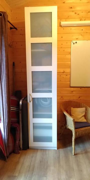 Pax deur Ikea kledingkast, b 50 cm, h 230 cm, wit, matglas beschikbaar voor biedingen