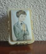 Vintage Franse 1e Communie Jongen Rozenkrans, Ophalen of Verzenden, Gebruikt