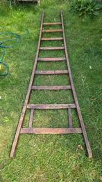 vintage houten ladder, Doe-het-zelf en Verbouw, Ladders en Trappen, Ophalen, Gebruikt, 2 tot 4 meter