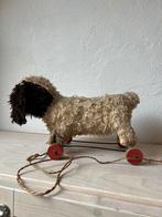 Antieke trekhond op houten wieltjes, Antiek en Kunst, Ophalen of Verzenden