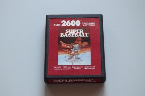 Atari 2600 : Super Baseball (Red Label)(CX2684), Spelcomputers en Games, Games | Atari, Zo goed als nieuw, Atari 2600, Sport, 2 spelers