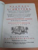 antiek boek +/- 1790 B Mourik NAAMROL Godgeleerde schrijvers, Ophalen of Verzenden