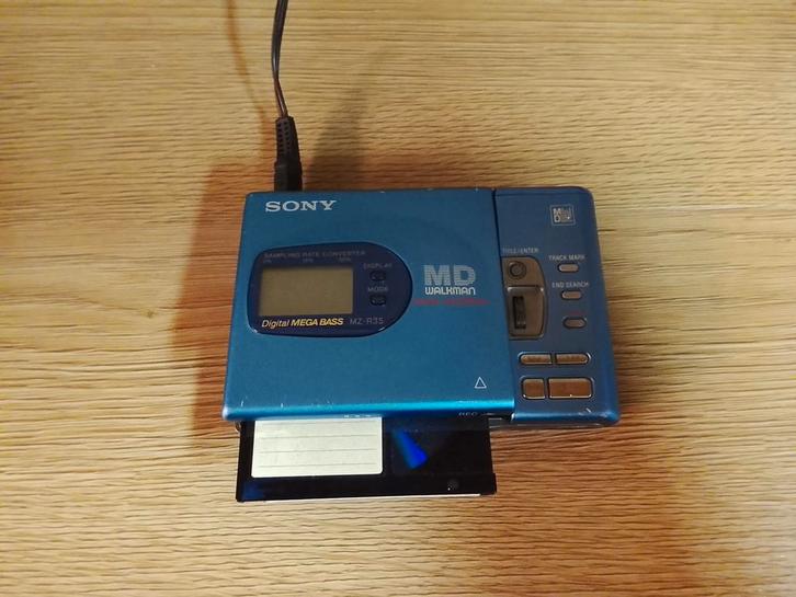 Sony MZ-R35 Minidisc Walkman, Audio, Tv en Foto, Walkmans, Discmans en Minidiscspelers, Minidisc-speler, Ophalen of Verzenden