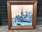 Groot tegelplateau met fraaie voorstelling, Antiek en Kunst, Antiek | Wandborden en Tegels, Ophalen