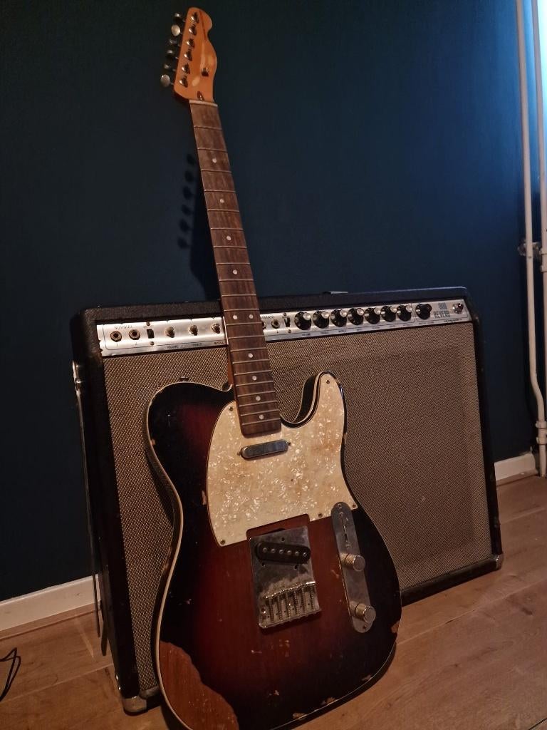 twin reverb pre lawsuit kloon + classic vibe telecaster, Muziek en Instrumenten, Ophalen, Gebruikt, Gitaar, 100 watt of meer