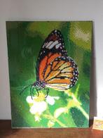 Vlinder monarchvlinder diamond painting fleurig & kleurig, Minder dan 50 cm, Minder dan 50 cm, Schilderij, Ophalen of Verzenden